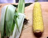 簡単！レンジdeとうもろこし作り方1写真