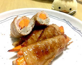 基本の肉巻き にんじんとごぼうの肉巻き作り方10写真
