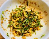 簡単！サラダチキンで作るザクザクよだれ鶏作り方4写真