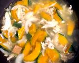 モロヘイヤと鶏ひき肉のエスニックスープ作り方4写真
