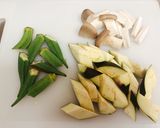 夏野菜のさっぱりスタミナ炒め作り方1写真