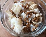 いぶりがっこ風漬物で納豆ご飯作り方5写真
