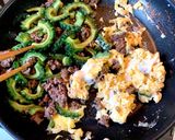ゴーヤと挽肉の玉子炒め作り方8写真