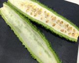 無限ゴーヤ☆*°～ゴーヤとしらすの和え物作り方1写真