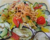 茄子とささみのレンジ蒸し　夏野菜ソース作り方5写真