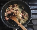 具沢山カルボナーラ風、和パスタ作り方4写真