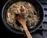 具沢山カルボナーラ風、和パスタ作り方7写真
