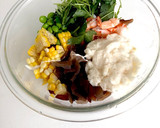 とうもろこしと枝豆ときくらげのかき揚げ作り方3写真