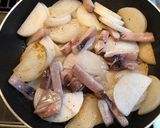 コク旨☆イカと大根の醤油マヨ炒め作り方3写真