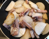 コク旨☆イカと大根の醤油マヨ炒め作り方3写真