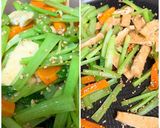 小松菜の茎と油揚げの炒め物作り方7写真