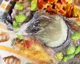 レンジトマト卵炒めなすとひき肉の重ね蒸し作り方15写真