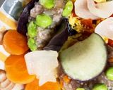 レンジトマト卵炒めなすとひき肉の重ね蒸し作り方16写真