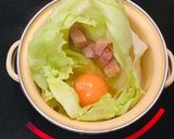 朝食のレタスエッグ作り方2写真