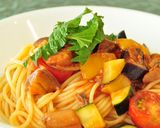 夏野菜と鮪尾肉の冷製トマトパスタ作り方8写真