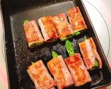 お弁当にようじ不要 アスパラベーコン巻作り方5写真