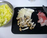 白菜とキノコのあったかスープ☆作り方1写真