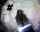 キャラメルバナナのデコレーションケーキ作り方8写真