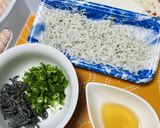柿酢の混ぜご飯～しらすと塩昆布～作り方2写真