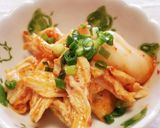 ☆サラダチキンとキムチのマヨネーズ和え☆作り方3写真