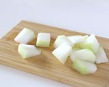 冬瓜と豚こま肉の甘味噌煮★フライパン煮物作り方2写真