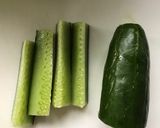 ポリポリ♪きゅうりとカニカマのサラダ作り方1写真