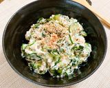 鮭のぶっかけ崩し豆腐ご飯♪フレークver作り方3写真