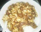 残りものカレーと豆腐で、麻婆豆腐カレー丼作り方5写真