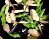 ささげと茄子の甘辛味噌炒め作り方3写真