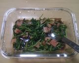 ポン酢で豆苗とベーコンのレンチン作り方3写真