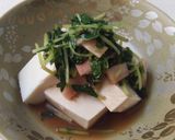 ポン酢で豆苗とベーコンのレンチン作り方5写真