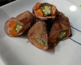 オクラと人参の肉巻き作り方7写真
