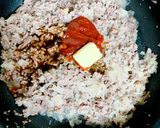 ハンバーグ風炒め作り方4写真
