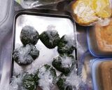 息子弁当記録*焼きそば作成中取出し弁当作り方3写真