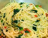 ツルムラサキと納豆のネバネバ和風パスタ作り方5写真