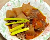 豚肉と大根のトマト煮込み作り方8写真