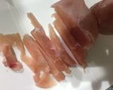 鶏肉の青椒肉絲作り方1写真