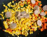 簡単 野菜たっぷりピラフ作り方1写真