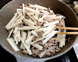 長芋と牛肉のシャキとろチーズ焼き作り方3写真