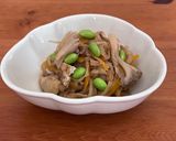 ♡舞茸入り切り干し大根の煮物♡枝豆のせ♡作り方5写真