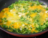 フライパン1つ！ツナ＆豆苗のチーズ卵焼き作り方2写真