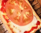 輪切りトマトのトースト♡作り方2写真