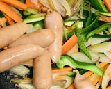 プチトマト&エシャロットのソーセージ炒め作り方2写真
