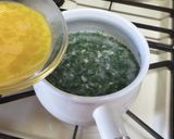 モロヘイヤと長芋のネバトロ卵スープ❤︎作り方6写真