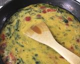 ほうれん草胡麻和えリメイク卵炒め作り方3写真