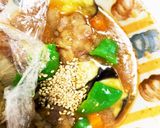 全てレンジ豚こま団子大根なす回鍋肉風作り方14写真