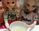 リカちゃん♡野球シリꕤヤクルトエビマヨ風作り方3写真
