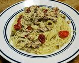 【夏の味】鯖缶とドライトマトのパスタ作り方5写真