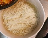 温かい味噌キムチ素麺作り方6写真