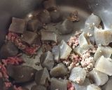 おつまみに一品。蒟蒻と合挽きの炒り煮。作り方2写真